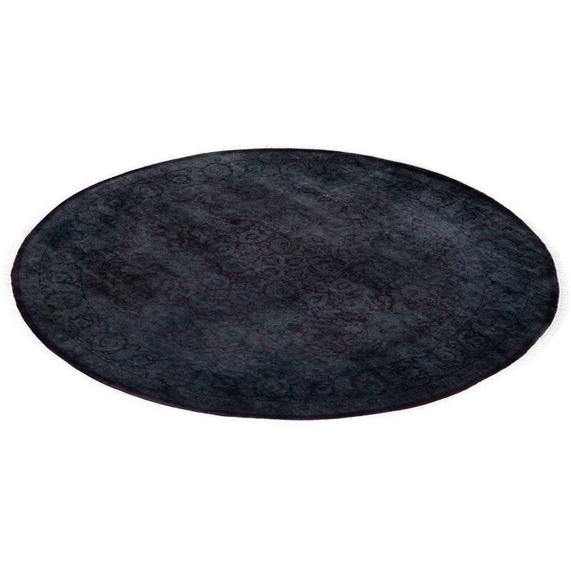 Fine Vibrance One-of-a-Kind Hand-Knotted Area Rug - Brown, 6' 1" x 6' 1" - 6' 1" x 6' 1"