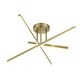 preview thumbnail 14 of 20, Modern Metal Linear Sputnik LED 15.6" Strip Light Semi-Flush Mount