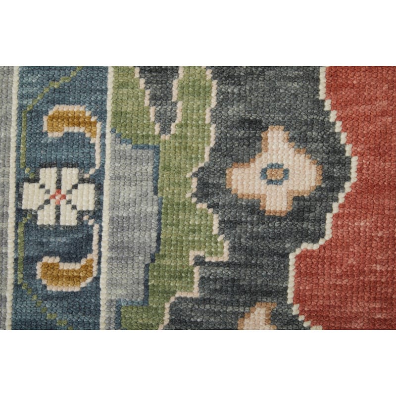 Grand Bazaar Larson Hand Knotted Floral & Botanical Transitional Area Rug