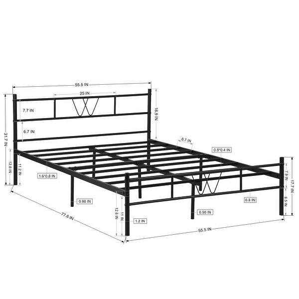 Platform Bed Frame With headboard and footboard,Full/Single/Twin Size Beds Bed Bath & Beyond
