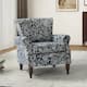 HULALA HOME Nailhead Trim Traditional Accent Armchair with Rolled Arms