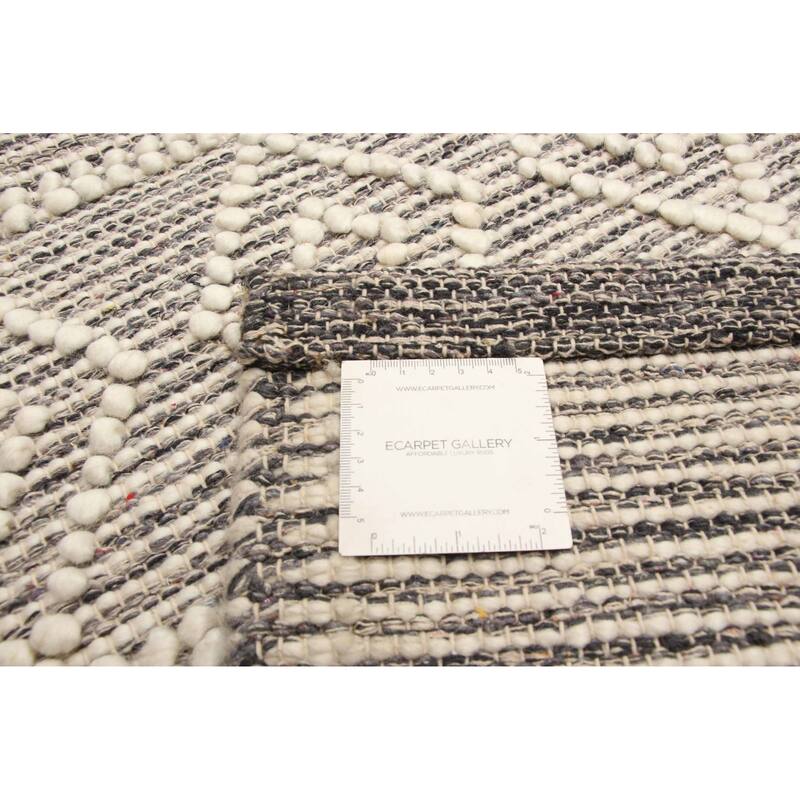 ECARPETGALLERY Braid weave Sienna Cream Wool Rug - 5'5 x 9'1