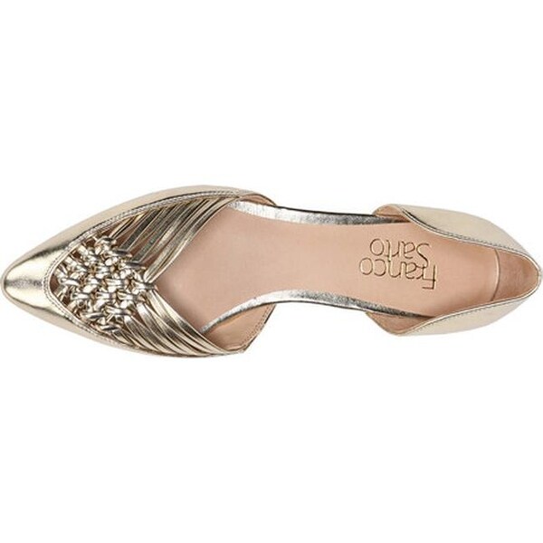 franco sarto silver flats