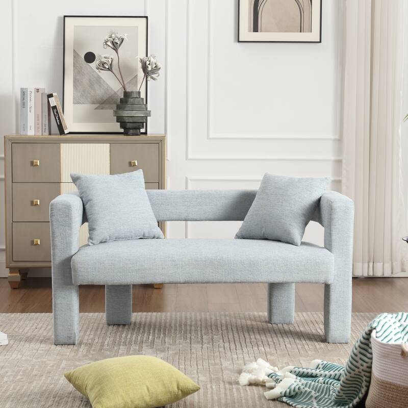Modern Chenille Loveseat Sofa