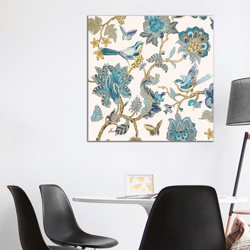 iCanvas "Passing Thru II - Teal" by Renee Campbell Canvas Print - 37x37x1.5