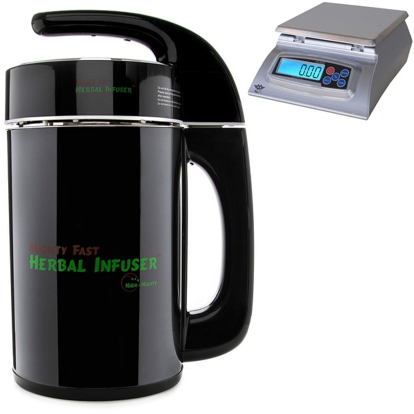 High and Mighty Mighty Fast Herbal Infuser with My Weigh Kitchen Scale