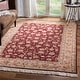 preview thumbnail 1 of 15, SAFAVIEH Couture Hand-knotted Tabriz Floral Simin Traditional Oriental Wool Rug with Fringe 6' x 9' - Burgundy/Camel - Rectangle