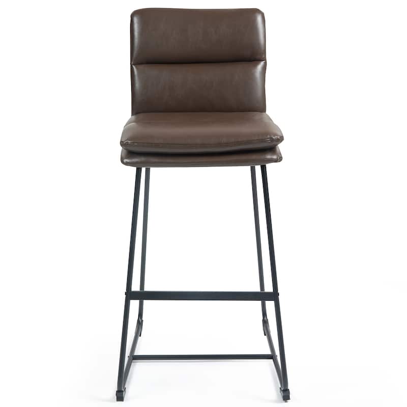 Set of 2 Aulani Upholstered Metal Frame Counter Stool