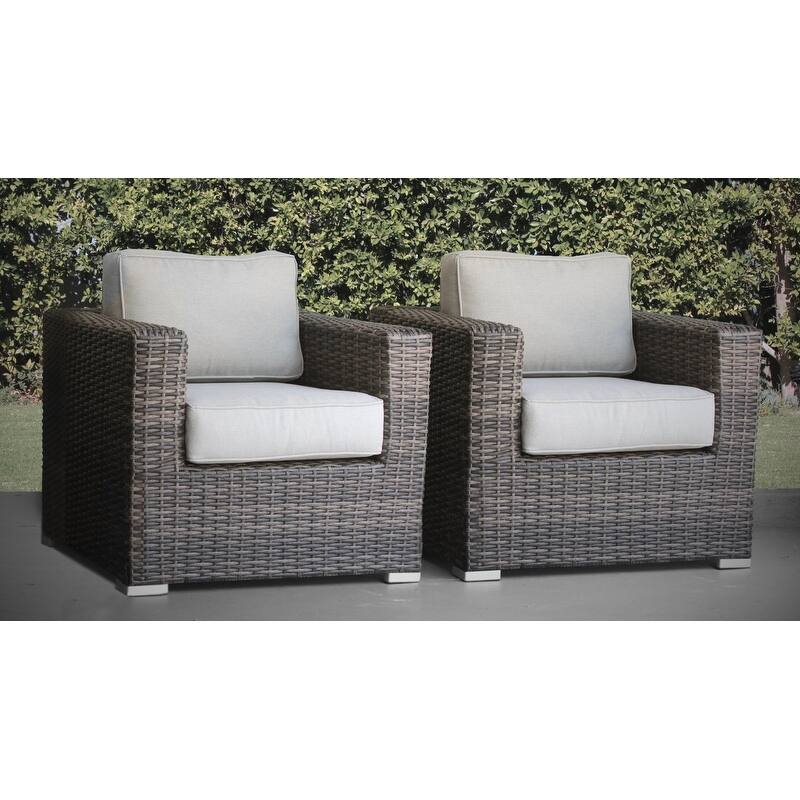 Patio Chair with Cushions - Grey
