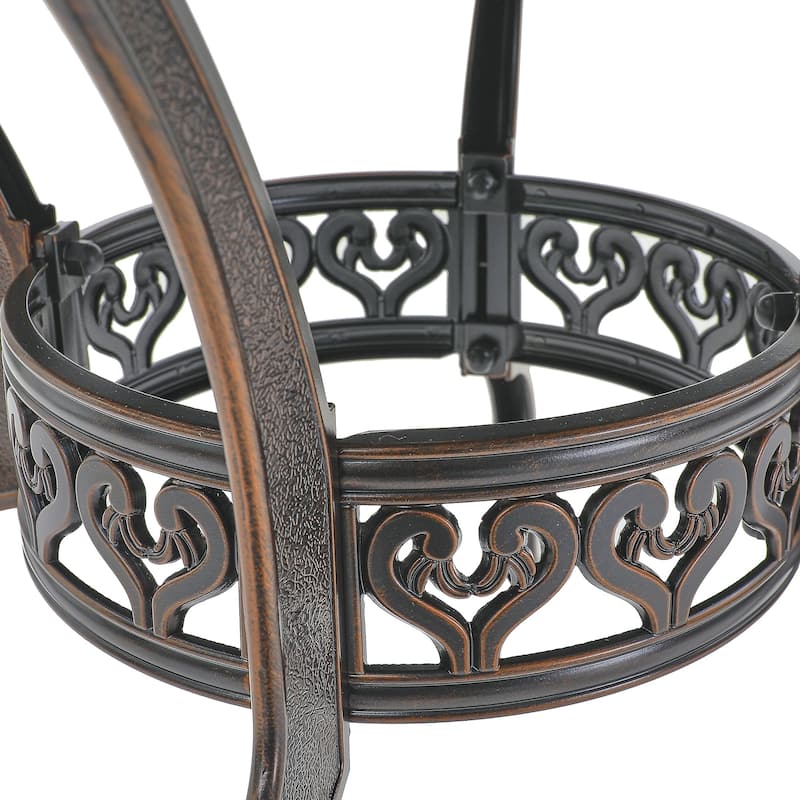 Patio Table Round Outdoor Coffee Table with Umbrella Hole