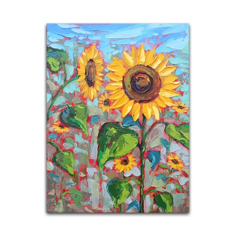 'Flower Patch' Wrapped Canvas Wall Art by Sarah LaPierre