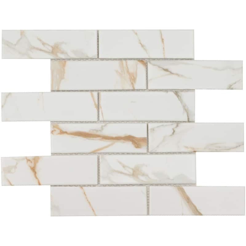 Ackland AKM-P-2X6SWM-CA 12" x 12" Porcelain Brick Floor and Wall