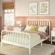 preview thumbnail 17 of 30, Max and Lily Jenny Full Spindle Platform Bed Linen White