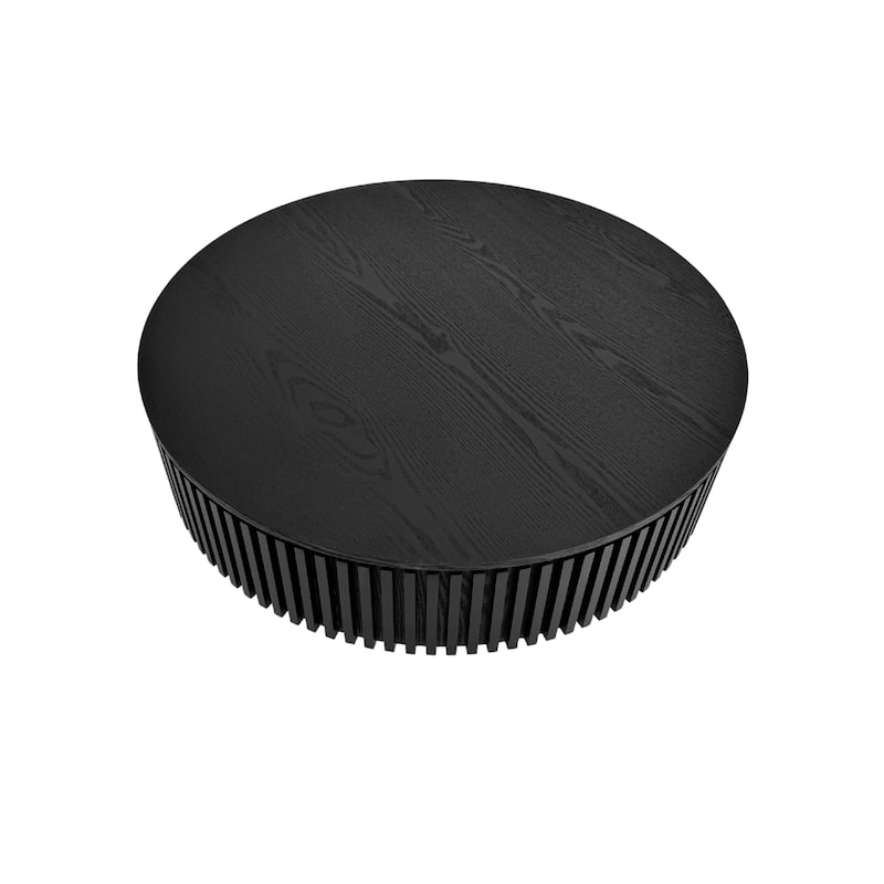 GDF Studio - Aveline 31.5 Inch Round Coffee Table with Storage