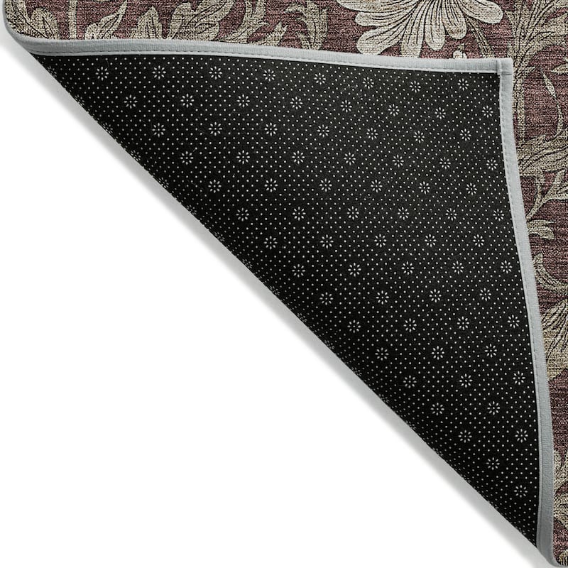 HomeRoots Floral Transitional Rectangle Outdoor Rug