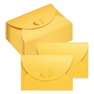 Mini Card Envelopes, Cute Envelopes Holder with Heart Clasp for ...