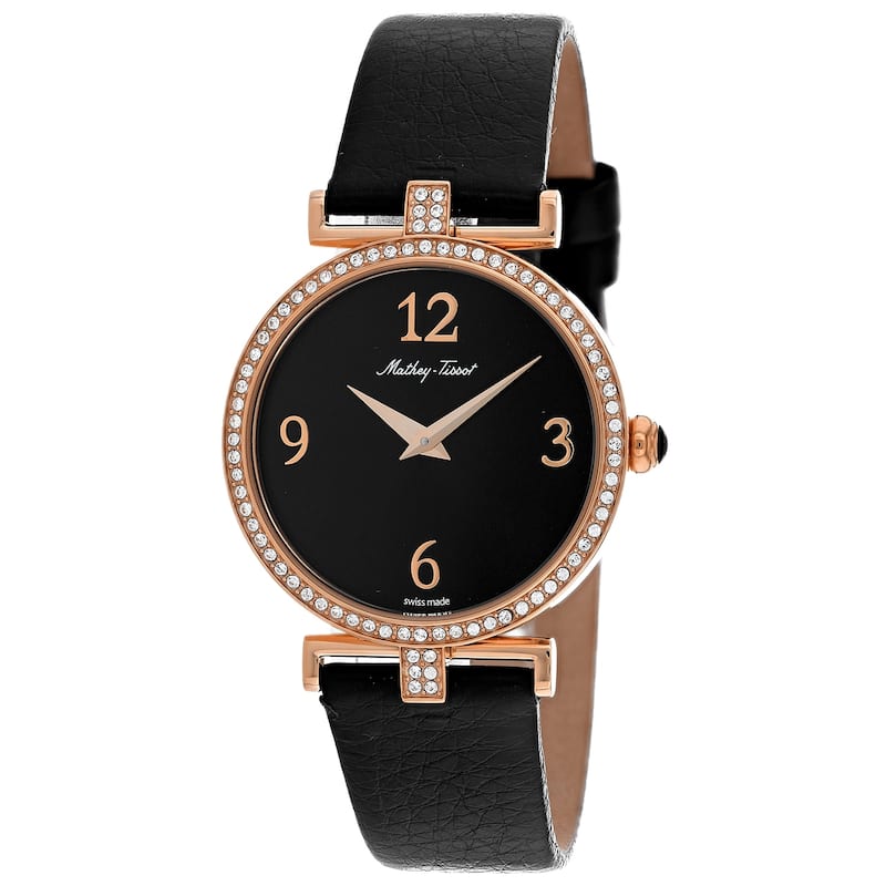 Mathey Tissot Women's Gaia Black Dial Watch - D587QPN - 6 (36)