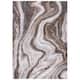 SAFAVIEH Craft Clytie Modern Abstract Marble Pattern Rug - 8' Square - Gold/Grey