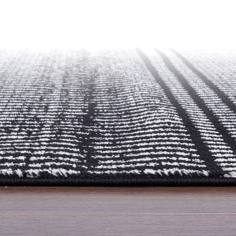 Contemporary Minimalistic Stripe LInes Area Rug