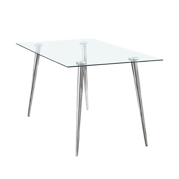 Coaster glass deals dining table