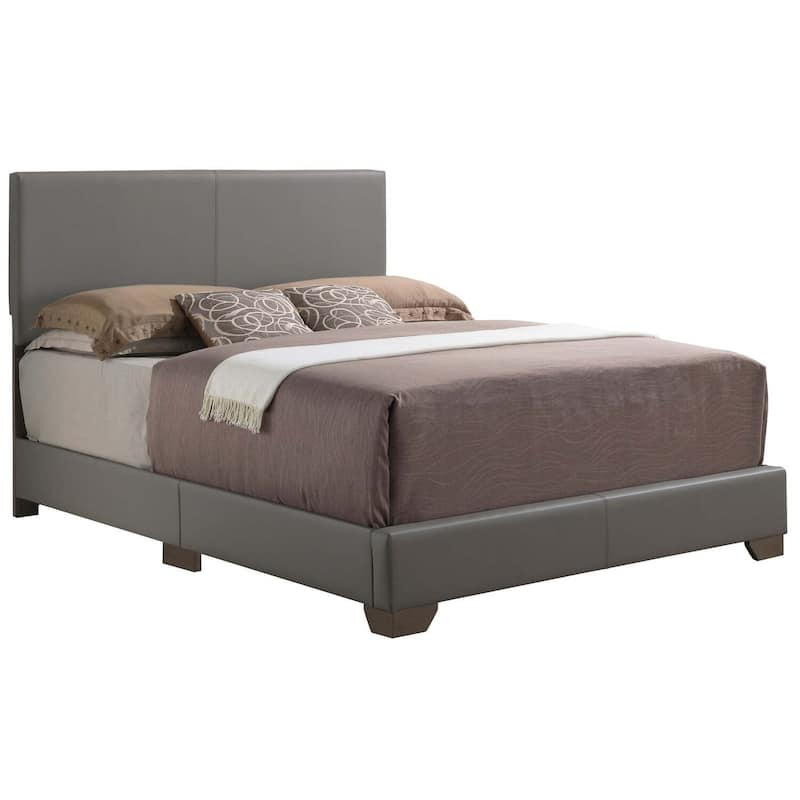 Light Gray Full Bed with Casual Transitional Style, Neutral Finish and Spacious Frame for Modern Bedroom Organization