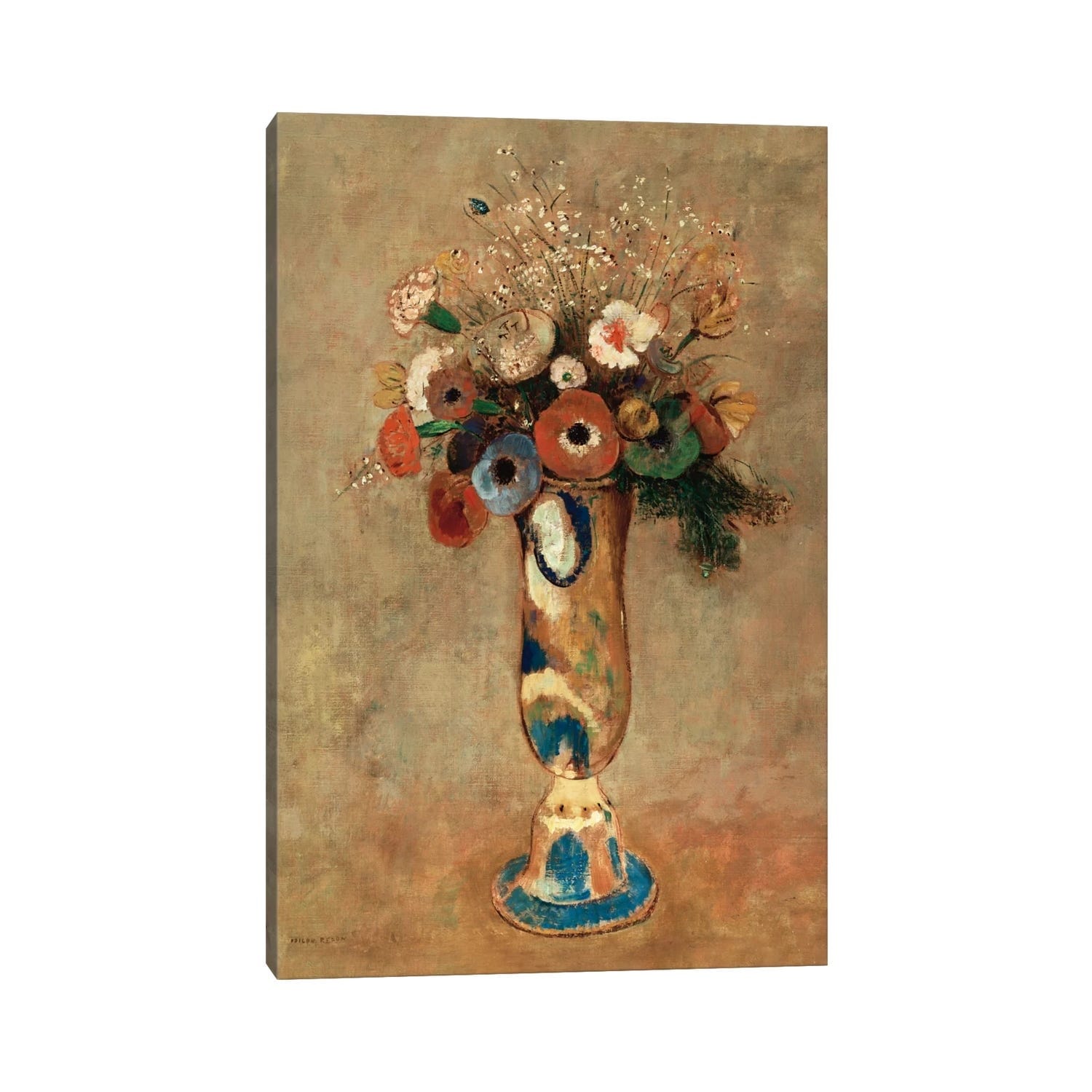 iCanvas "Vase of Flowers, 1912 " by Odilon Redon Canvas Print