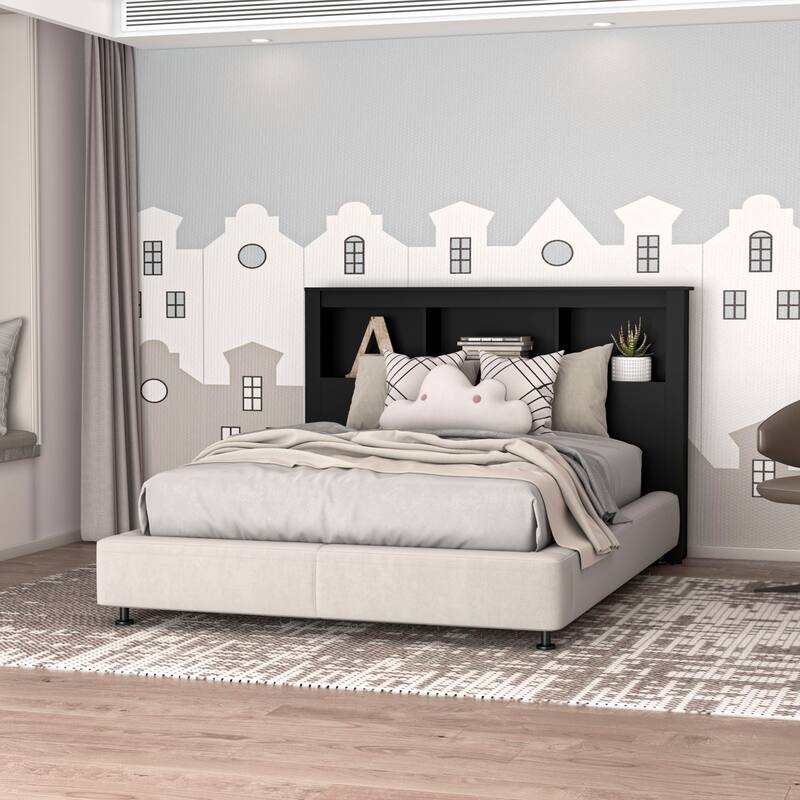 Polifurniture Madison Modern Bookshelf Headboard