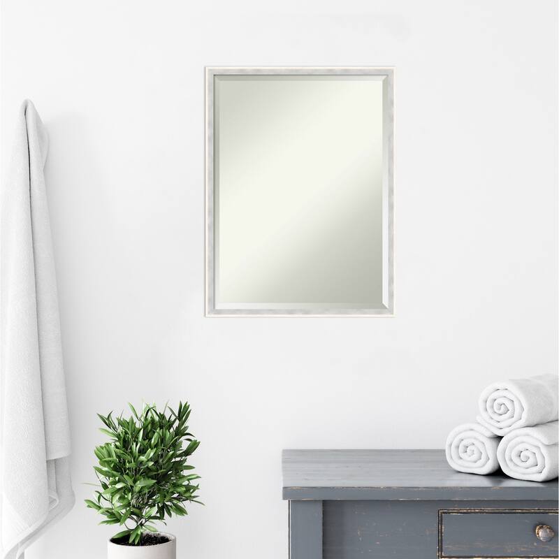 Paige Beveled Wood Framed Bathroom Vanity Wall Mirror