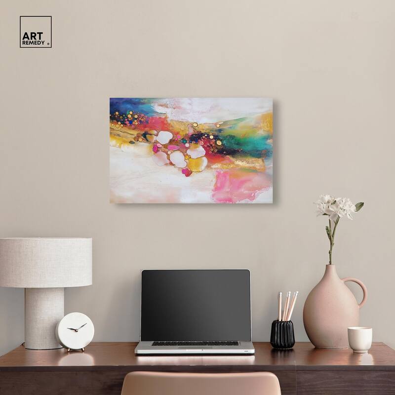 Vibrant Dabs II Canvas by Art Remedy, Gallery Wrapped