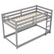 preview thumbnail 13 of 11, Stylish & Simple Twin Bunk Bed,Twin over Twin Floor Bunk Bed with Ladder