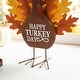 preview thumbnail 55 of 53, Glitzhome Thanksgiving Wooden Turkey Table Decor Wall Hanging Signs