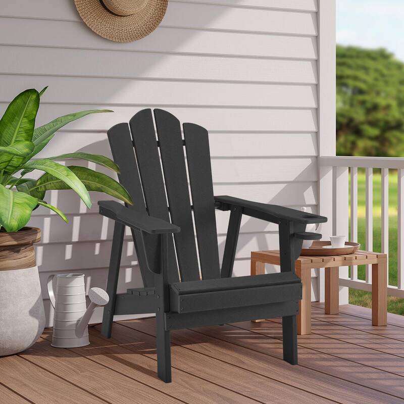 EROMMY Durable Adirondack Chair,Patio Chairs, Fire Pit Chairs, All-Weather Resistant, Suitable for Backyard, Patio, Camping