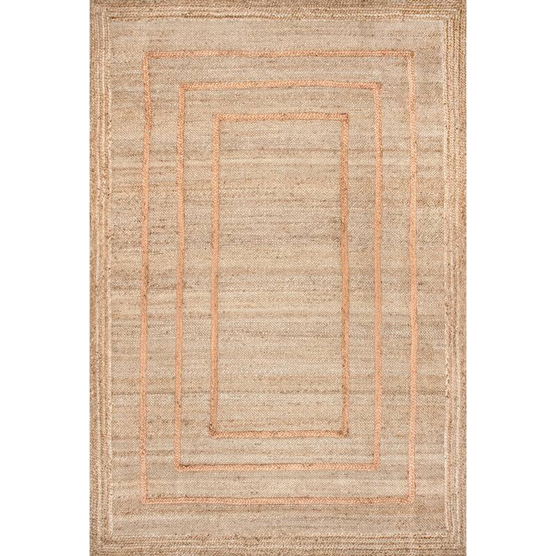 Elemore Geometric Jute Area Rug