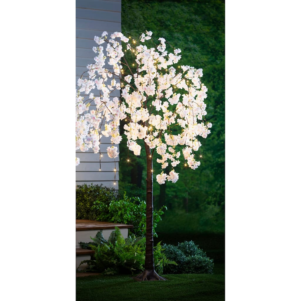 6 fit. Large Lighted Weeping Cherry Tree