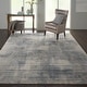 preview thumbnail 13 of 49, Rustic Textures Distressed Vintage Abstract Area Rug 9'3" x 12'9" - Blue/Ivory - Runner/Rectangle