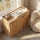 preview thumbnail 3 of 16, 47.2" Solid Wood Baby Changing Table Dresser, New Zealand Pine Nursery Storage Cabinet with 4 Drawers