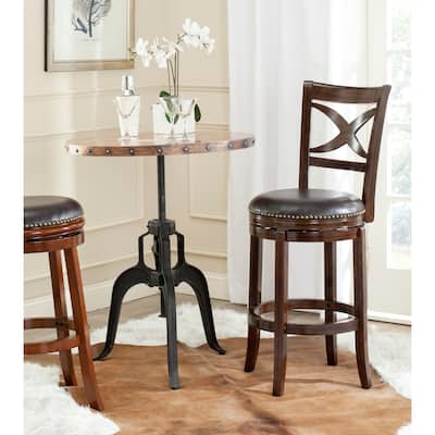 SAFAVIEH Santino Sierra Brown 29-inch Bar Stool - 22" x 23.5" x 46"