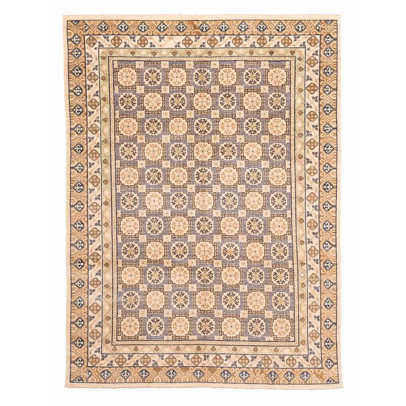 ECARPETGALLERY Hand-knotted 18 Of 20 Pak Finest Mamluk Cream Wool Rug - 8'10 x 11'7