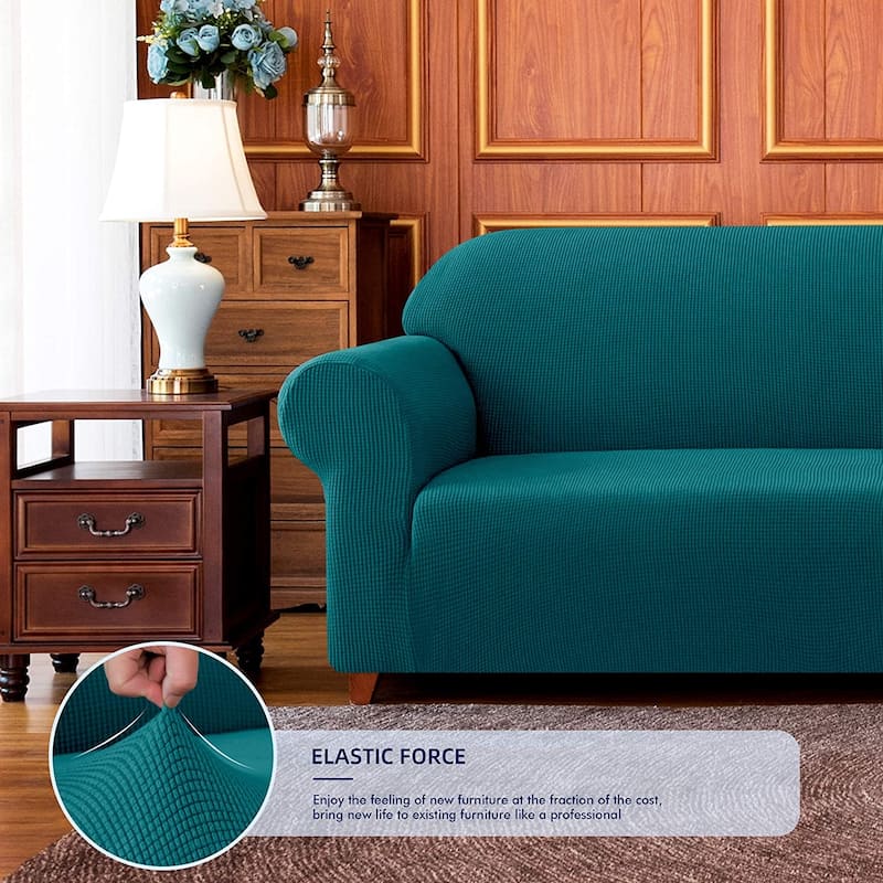Subrtex 1-Piece Sofa Cover Stretch Soft Couch Loveseat Slipcover