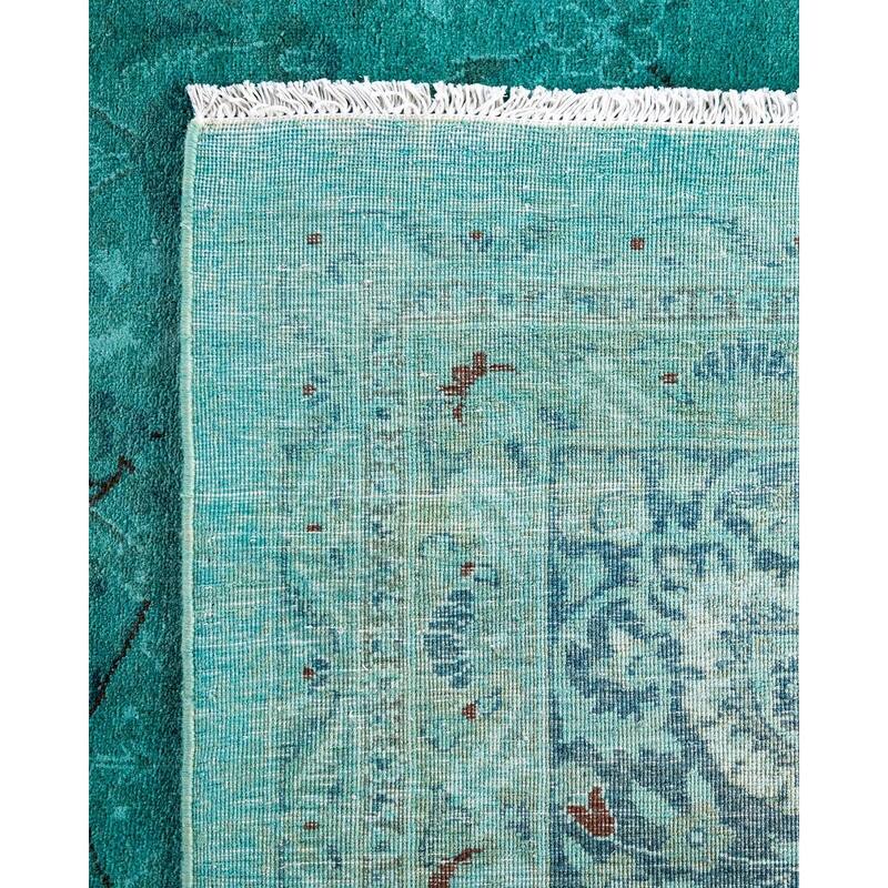 Contemporary Overdyed Wool Hand Knotted Area Rug - 10' 3" x 14' 0"