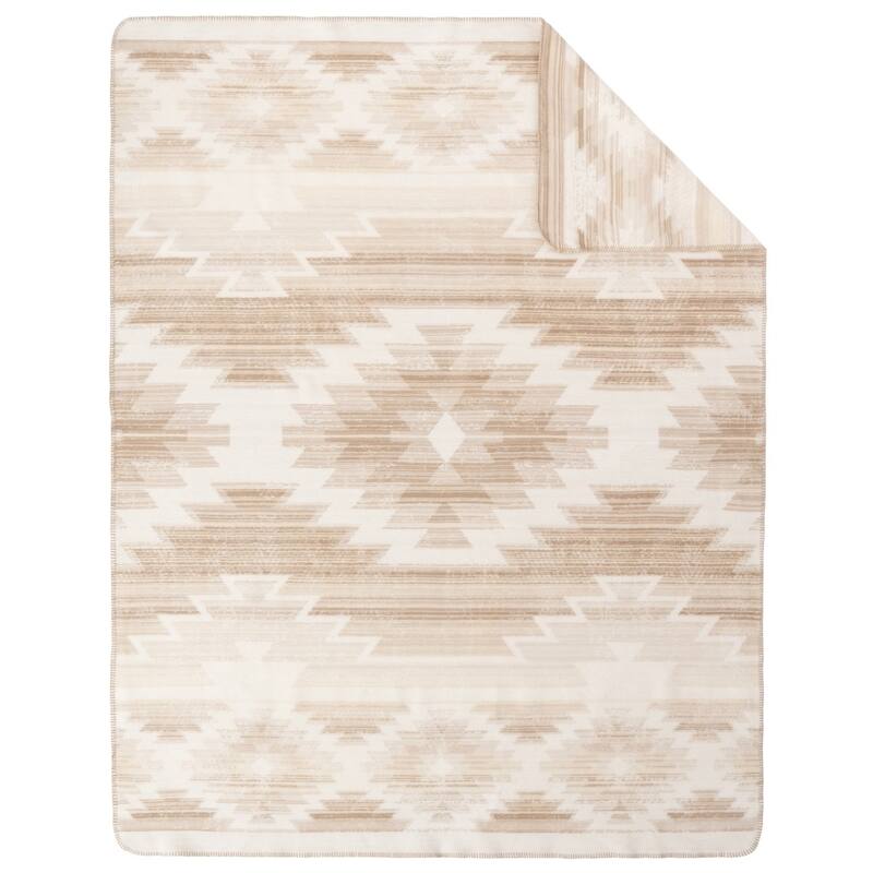 IBENA Cotton Southwestern Natural Oversize Throw 'Girga'