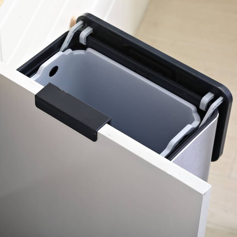 NINESTARS Kitchen Compost Caddy Trash Can 0.8 Gallon