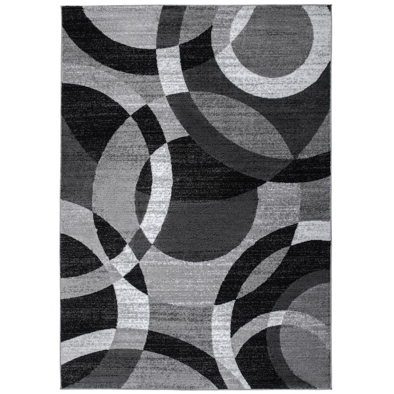World Rug Gallery Geometric Circles Area Rug