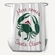 preview thumbnail 4 of 7, Santa Claws Crab Shower Curtain Forest Green