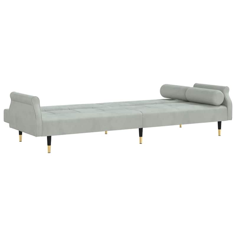 vidaXL Sofa Bed Loveseat Convertible Sofa Bed with Cushions for Studio Velvet - 85" x 35" x 27.6"