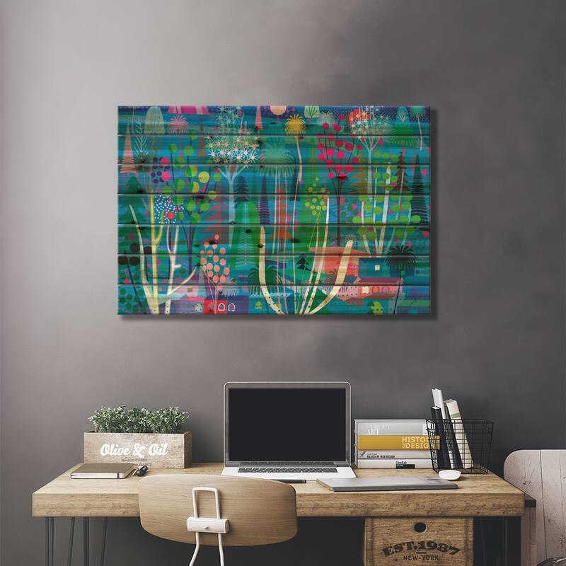 Dream Of Egypt Print On Wood by Charles Harker - Multi-Color