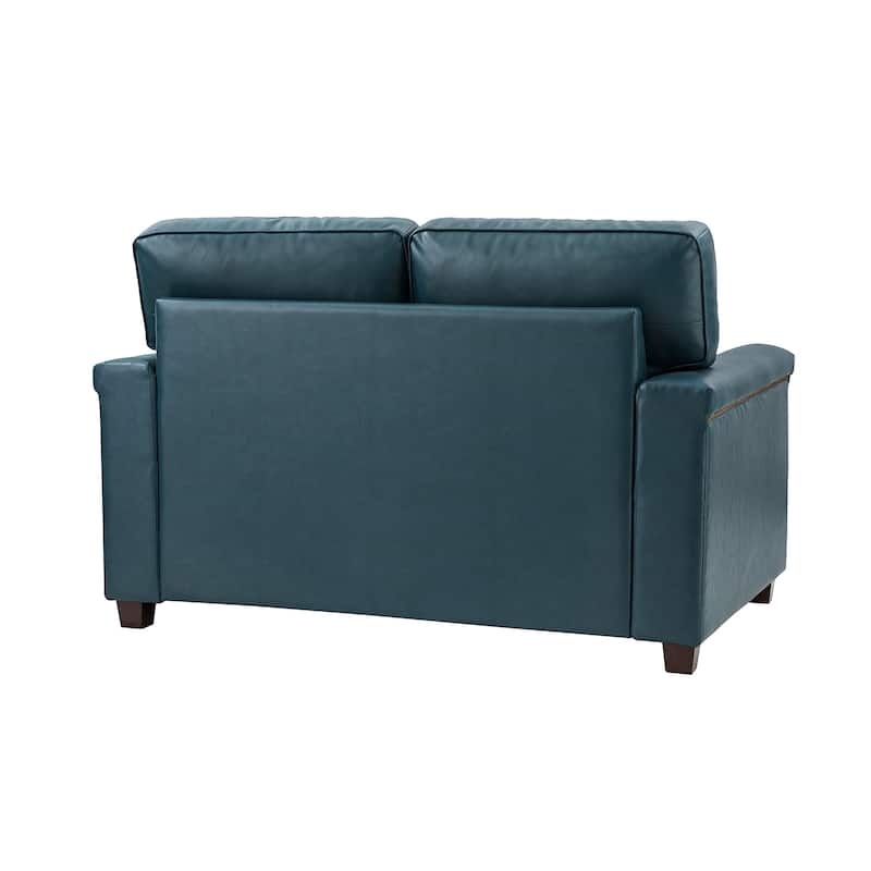 Irene Transitional Sofa with Nailhead Trim and Solid Wooden Legs