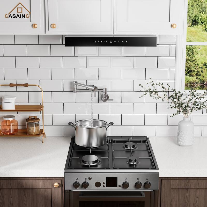 1.8 GPM Wall Mounted Mount Pot Filler Kitchen Faucet