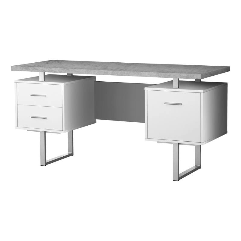 60" Computer Desk with Metal Legs