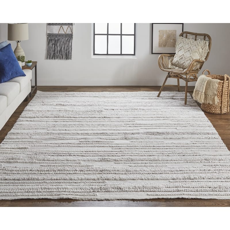 Zume Stain Resistant Woven Area Rug By HomeRoots - 2' x 3'
